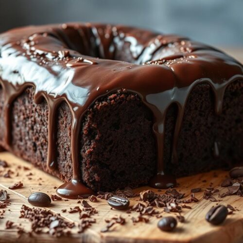 Classic chocolate pound cake