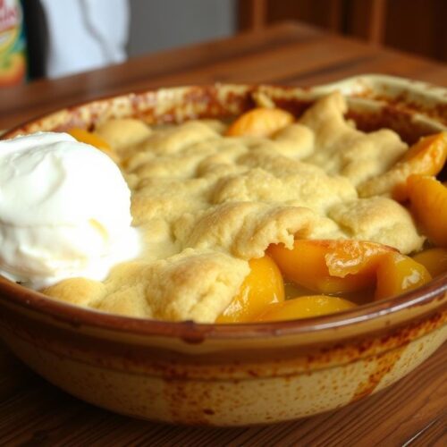 peach cobbler cake mix canned peaches