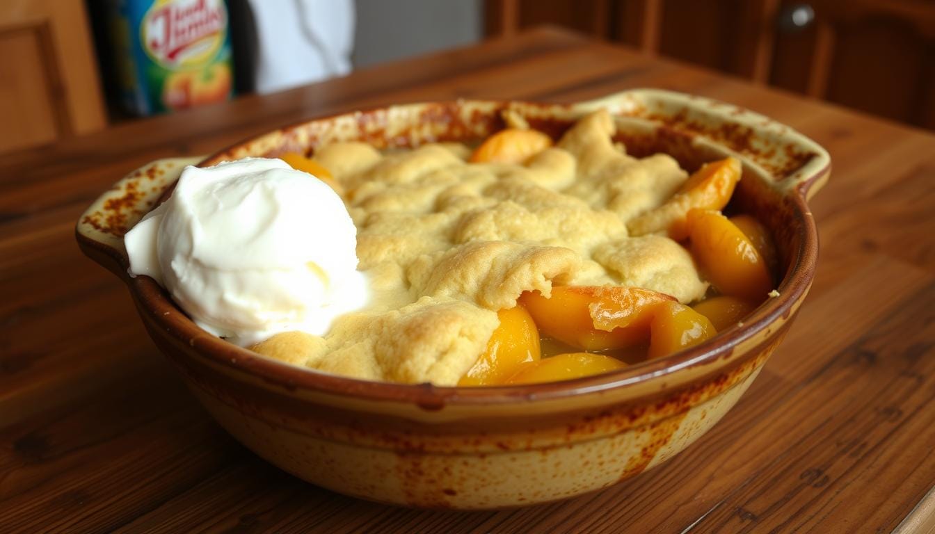 peach cobbler cake mix canned peaches