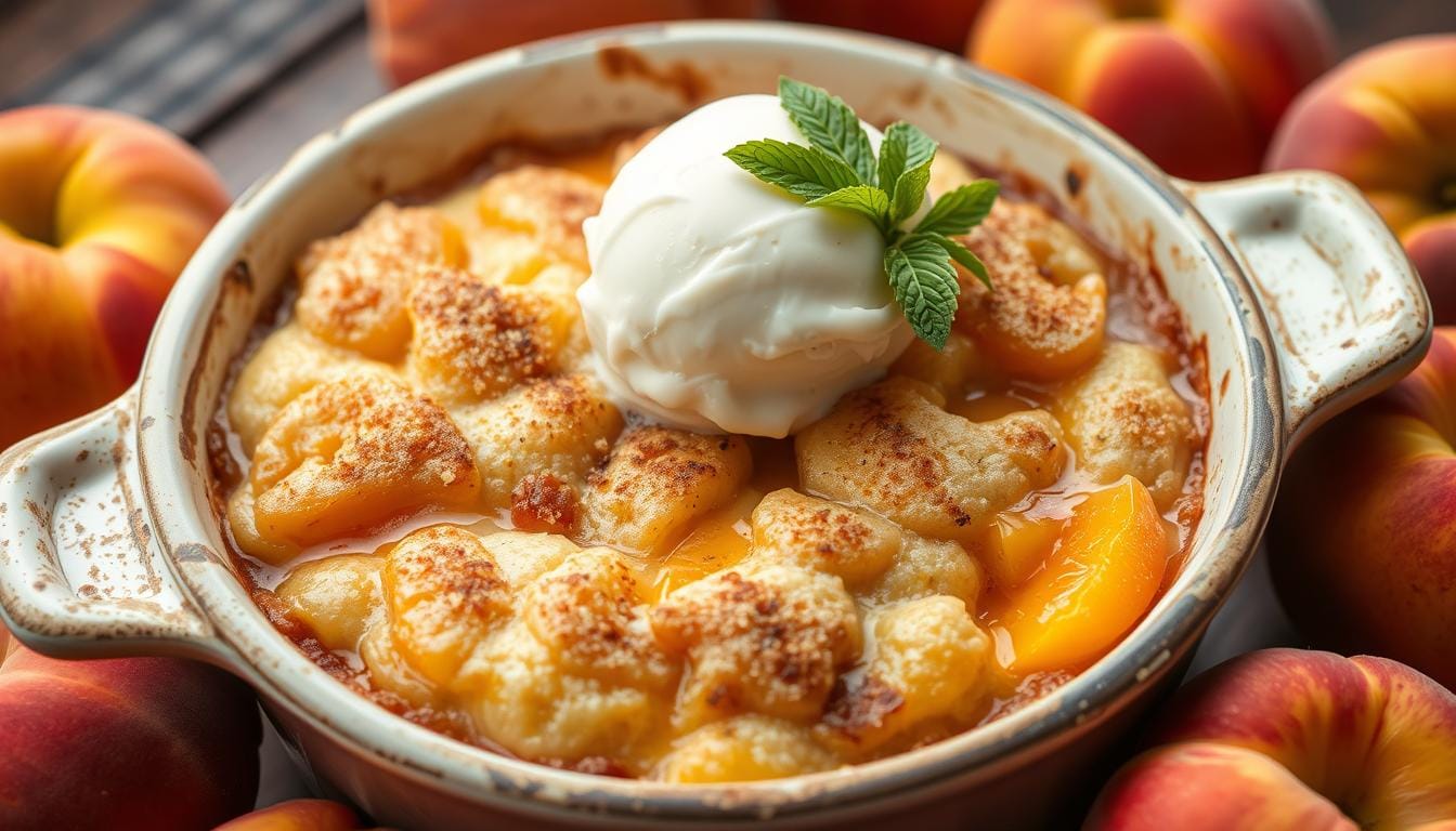 peach cobbler dump cake