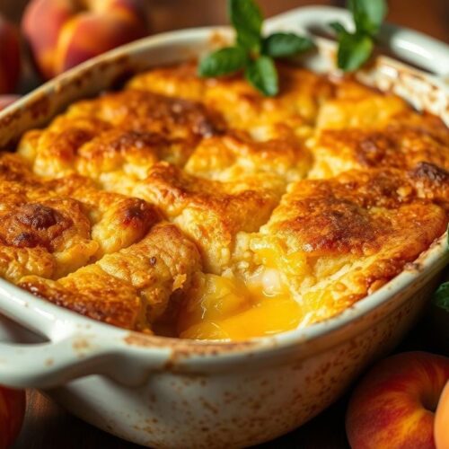 peach cobbler with cake mix
