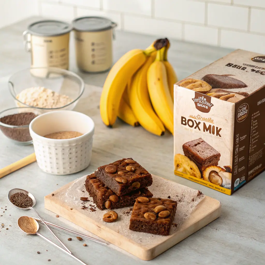 Easy brownie box mix with bananas recipe for cookies