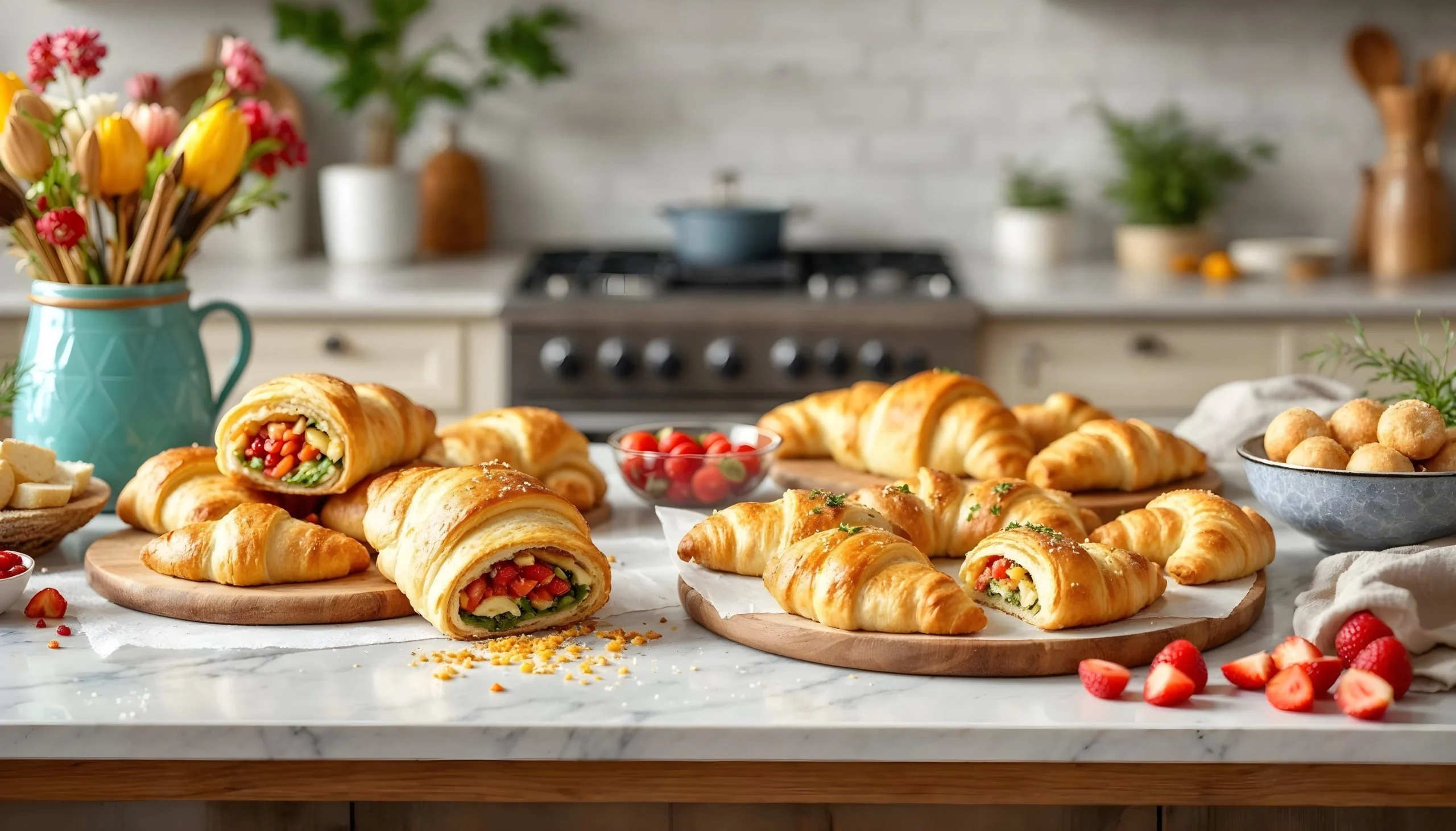 how to level up crescent rolls in the oven