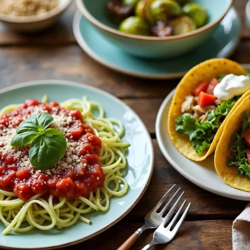 A colorful plate featuring a healthy WW Dinner Ideas