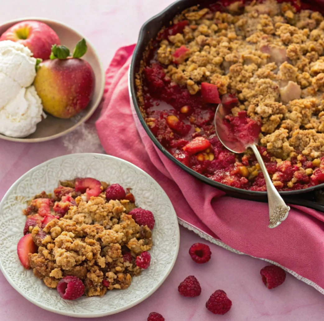 easy Apple-Raspberry Crisp