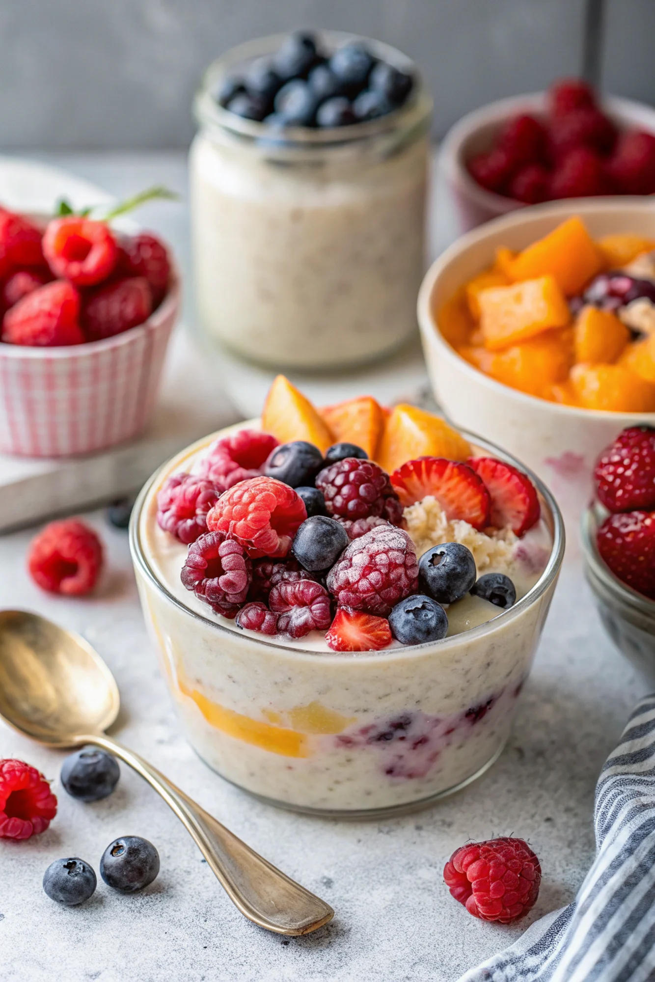 Overnight Oats with Fruit Compote