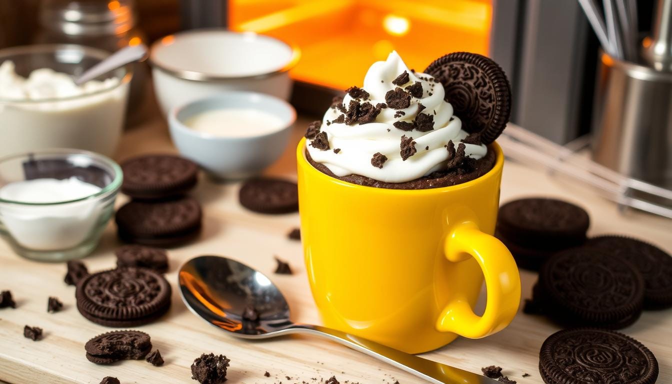 how to make oreo mug cake