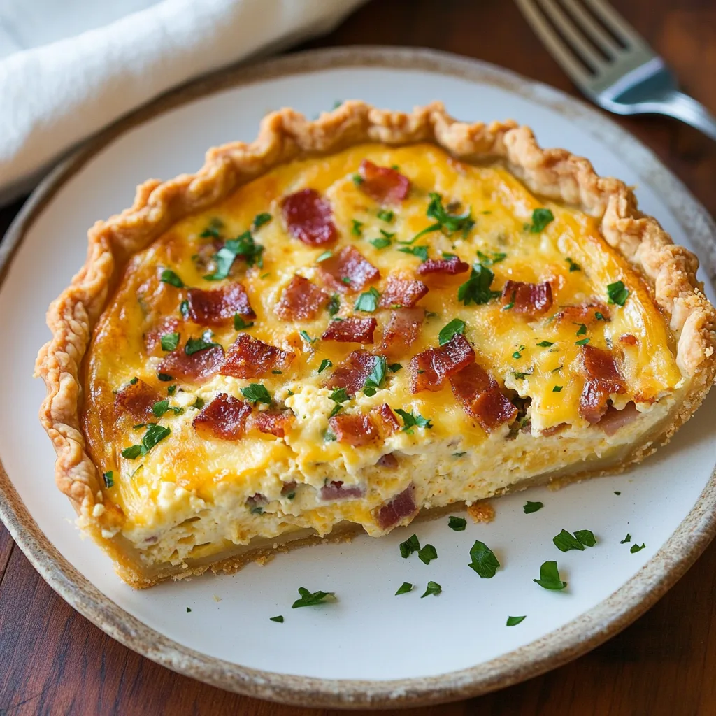 Bacon and Cheese Quiche Recipe