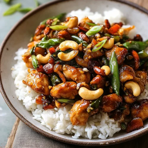 delocious Garlic Cashew Chicken