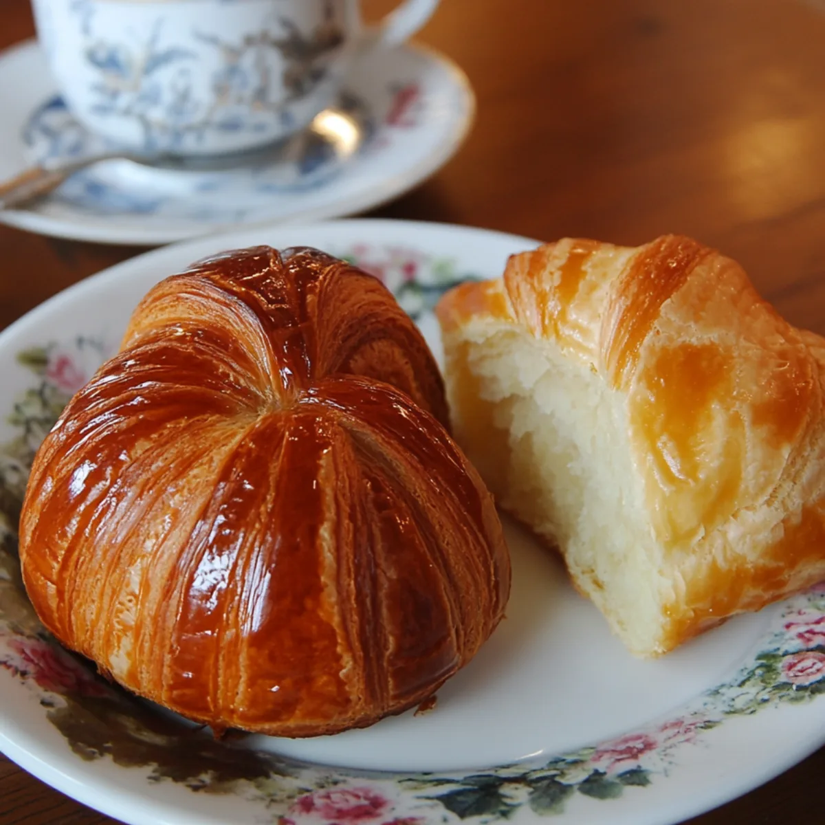 golden-brown gipfeli resting on a plate