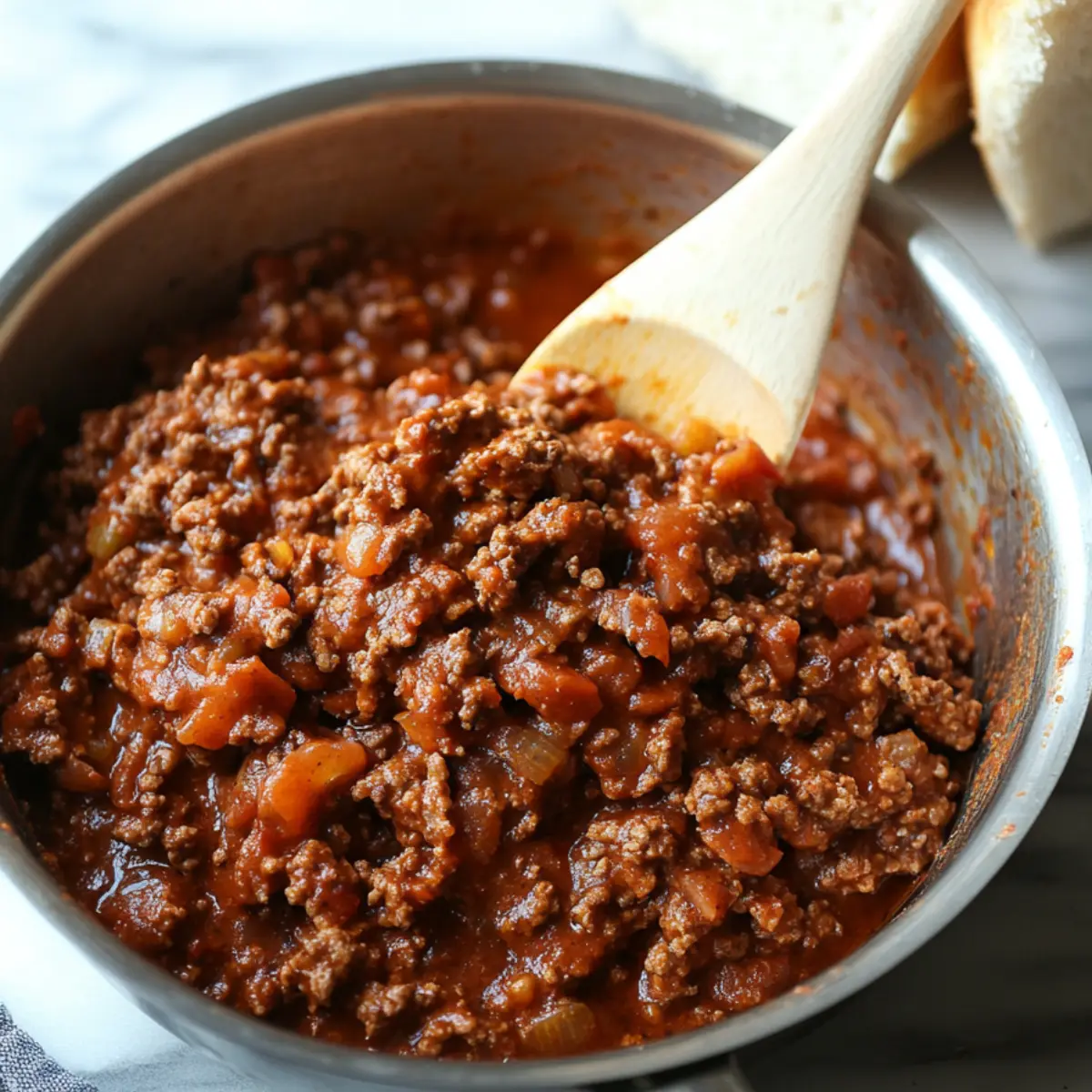 comparison of cooking 3-Ingredient Sloppy Joes in a skillet versus a slow cooker