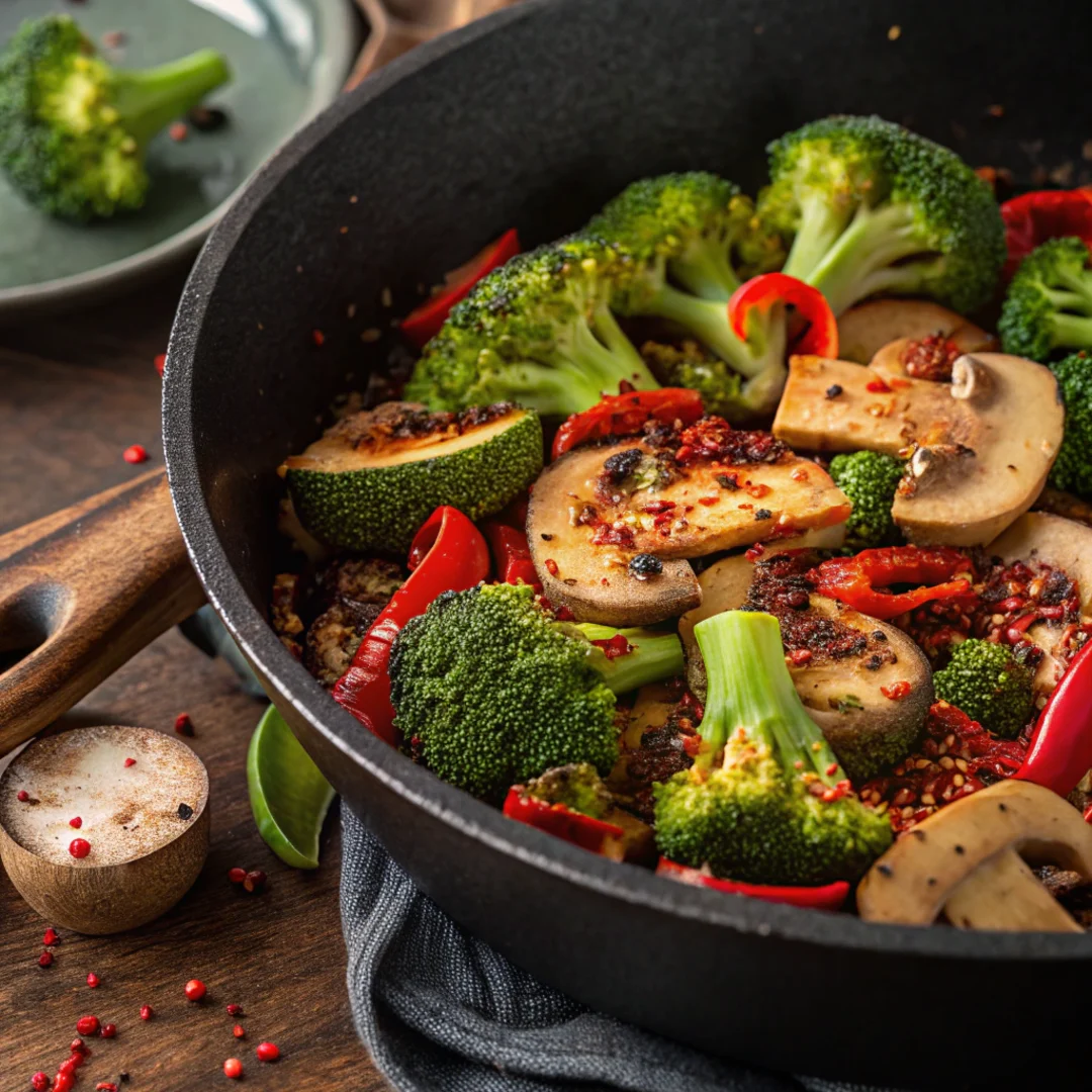 One-pan chicken with creamy buttered noodles and vegetables