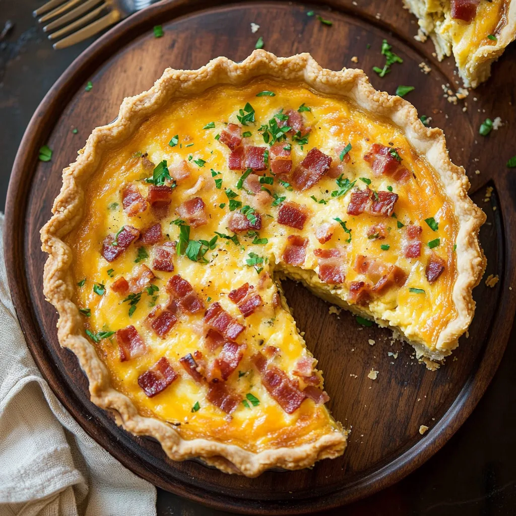 cheesy bacon quich