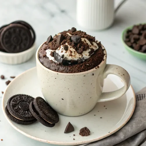 easy oreo mug cake