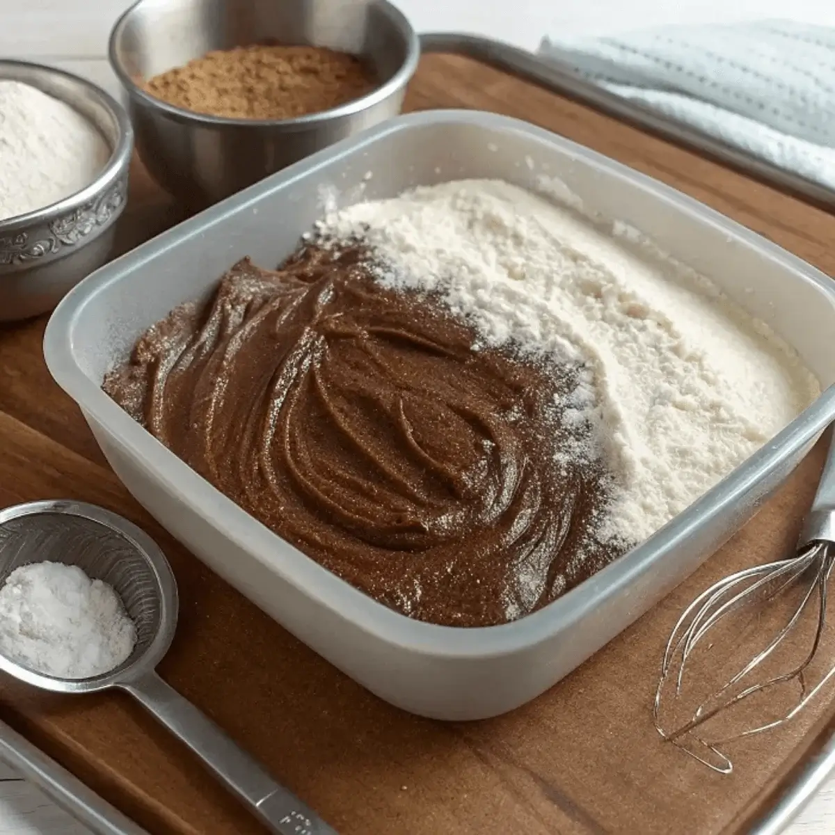 the prepared baking pan