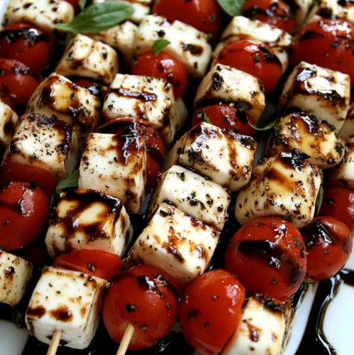 mini Caprese skewers